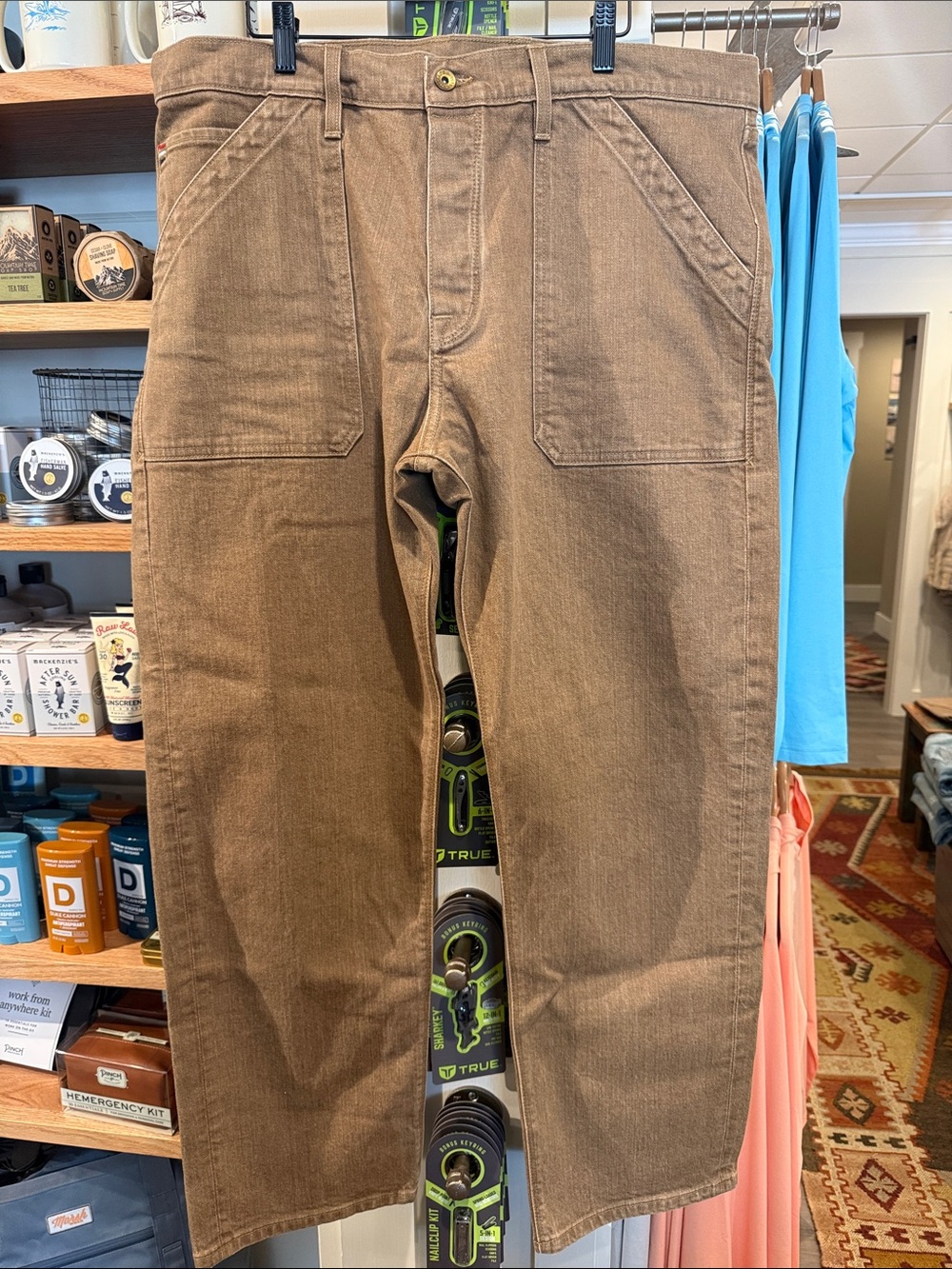 Men's Brown Chino Work Pants - Classic Fit
